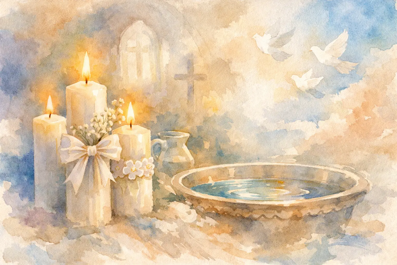 Baptism Candles for Church Ceremonies